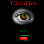 The Terratism splash page