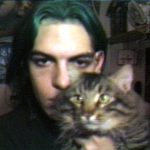 My kitty, Anton, and me looking dark and brooding in Seattle